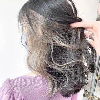 ロング カラー 🏆ウルフ/レイヤー 指名No.1山口圭佑のヘアスタイル