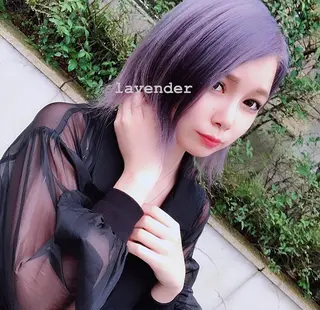 ショート カラー 韓国✖️網紅🖤 パーマYURIYAのヘアスタイル