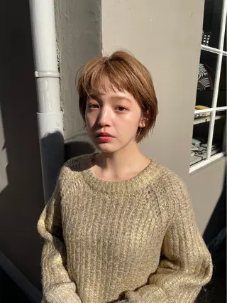 ショート パーマ 草野 圭音のヘアスタイル