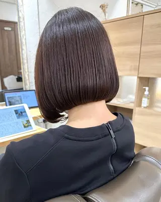 ショート カラー パーマ 銀座No.1髪質改善 縮毛矯正/本木のヘアスタイル