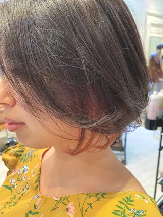 セミロング カラー ブリーチ koheiのヘアスタイル
