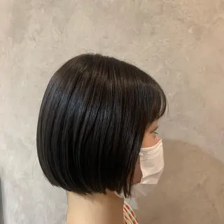 ミディアム 吉田 夢のヘアスタイル