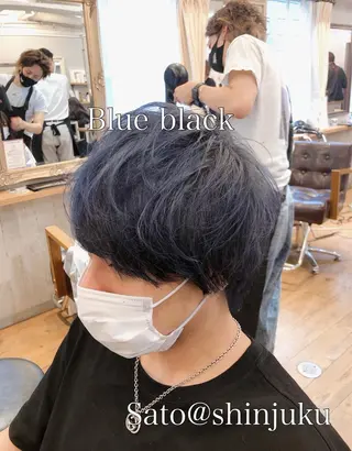 ショート カラー メンズ 艶髪💫透明感💖 Sato Toyoのヘアスタイル