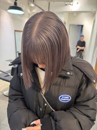 セミロング カラー Lomalia 🤍🫧/makoのヘアスタイル