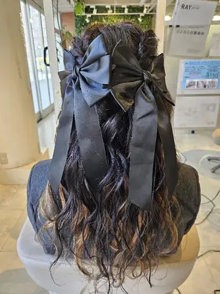 ロング 岡田 奈々のヘアスタイル