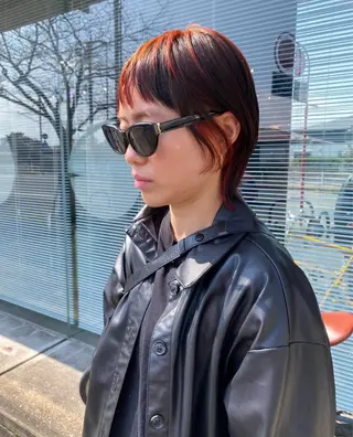 ショート カラー qpula misuzuのヘアスタイル