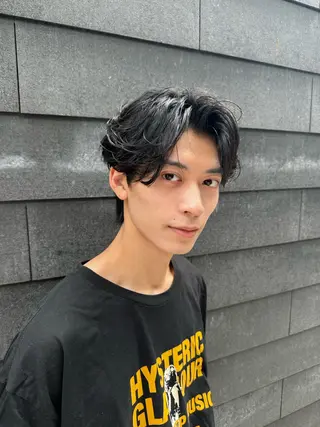 メンズ メンズカット/ フェザーパーマ/げんのヘアスタイル