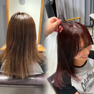 カラー まつもと みなつのヘアスタイル
