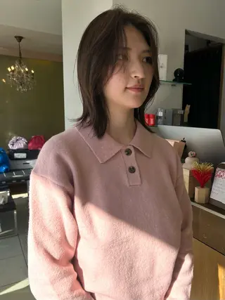 ミディアム カラー 似合わせパーマ/ メンズパーマ/しゅうのヘアスタイル