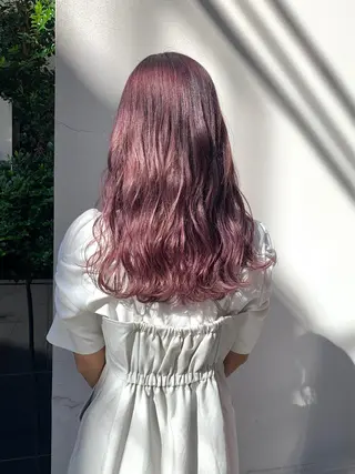 セミロング カラー 矢野 晃平のヘアスタイル