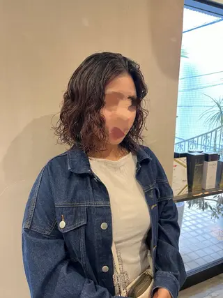 ミディアム パーマ はるか/ CosyVelvetのヘアスタイル