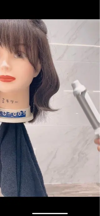 ミディアム 中顔面短縮 顔まわり新田大翔のヘアスタイル