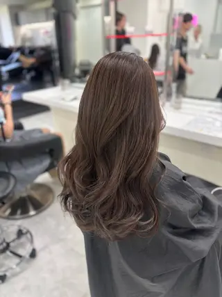ロング まろっと艶感ブラウン ベージュ🤍まなかのヘアスタイル
