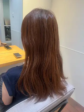 セミロング マンツーマン 縮毛矯正/マユコのヘアスタイル
