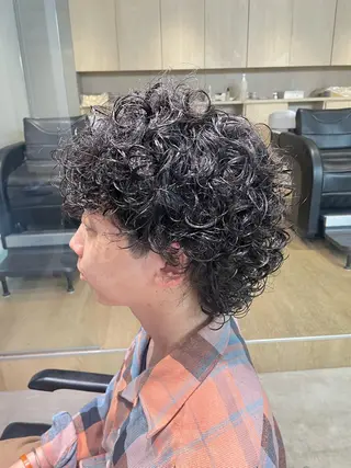 パーマ メンズ fifth天神 パーマ特化/石橋航海のヘアスタイル