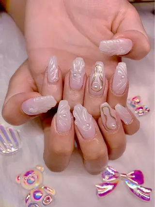 ネイル 3Dアートネイル💗 都築レナのネイルデザイン