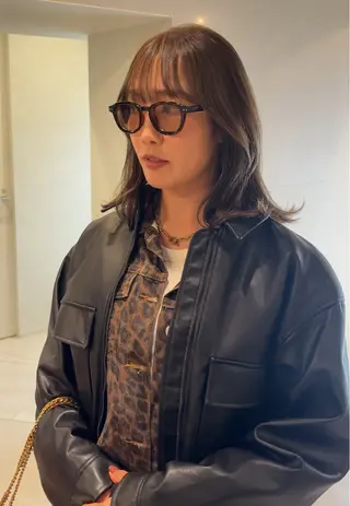 ミディアム ショート/くびれボブ /MAHIROのヘアスタイル