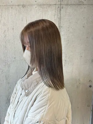 ミディアム カラー 🤡暖色レイヤー 🤡みさきのヘアスタイル