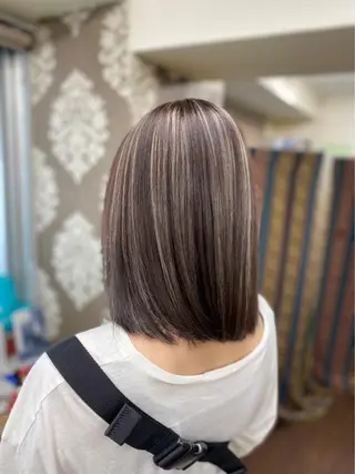 ミディアム masa ディレクターのヘアスタイル