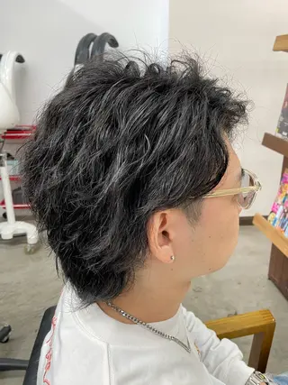 ミディアム パーマ メンズ 佐藤天斗 /スタイリストのヘアスタイル