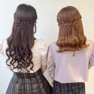 ロング ヘアアレンジ 透明感カラー 💞みどりのヘアスタイル
