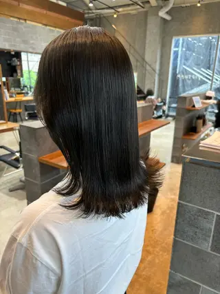 ミディアム カラー パーマ ヘアアレンジ 押切 響 のヘアスタイル