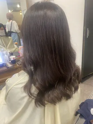 セミロング カラー くせ毛多毛特化 高橋　淳のヘアスタイル