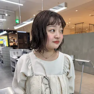 ショート パーマ ヘアアレンジ/ベー ジュchiakiのヘアスタイル