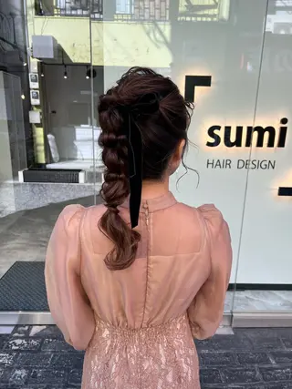 ミディアム カラー ヘアアレンジ 「sumi」 AMIのヘアスタイル