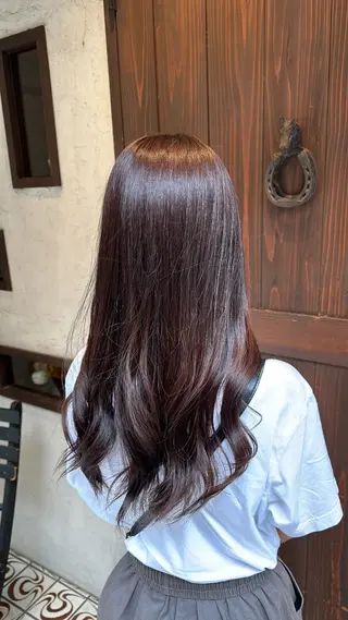 ロング カラー 若林 美帆のヘアスタイル