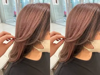 セミロング カラー 下四日市 翠のヘアスタイル