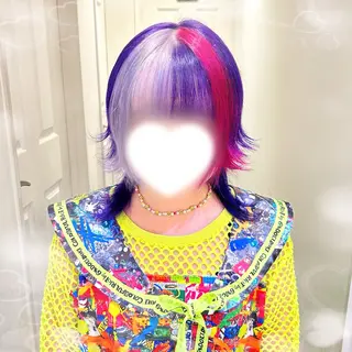 カラー ヘアアレンジ 🎼艶感カラー ヘアメ たま🎀のヘアスタイル