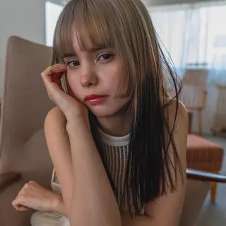 ロング カラー ヘアアレンジ 💛似合わせカット カラー💛 amiのヘアスタイル
