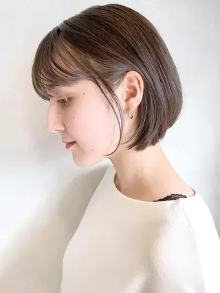 ミディアム カラー パーマ ヘアアレンジ ITbyALBUM 藤沢店のヘアスタイル