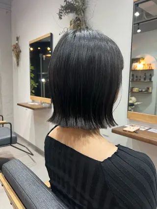 ミディアム 福井 采未のヘアスタイル