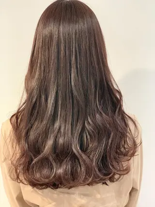 ロング カラー 元重 宣博のヘアスタイル