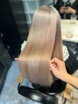 ロング 🌷ブリーチ縮毛矯正 /mina🌷のヘアスタイル