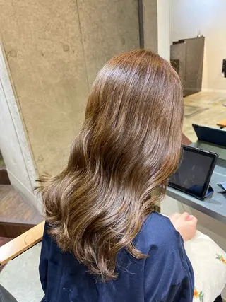 セミロング カラー 🍒艶髪カラー🍒 青木 瞳のヘアスタイル