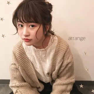 ロング ヘアアレンジ 市川 千夏のヘアスタイル