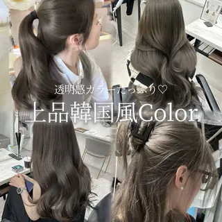 ロング カラー 透明感カラー 古山 結季🌙🖤のヘアスタイル