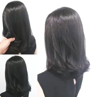 ミディアム カラー パーマ ヘアアレンジ メンズ キッズ ネイル マツエク・マツパ MEGUMI megumiのヘアスタイル