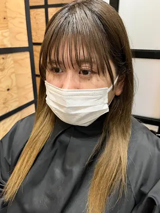 ロング カラー パーマ ヘアアレンジ メンズ キッズ ネイル マツエク・マツパ アイブロウ 久木原 ゆりのヘアスタイル