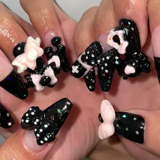 ネイル ー 葉のネイルデザイン