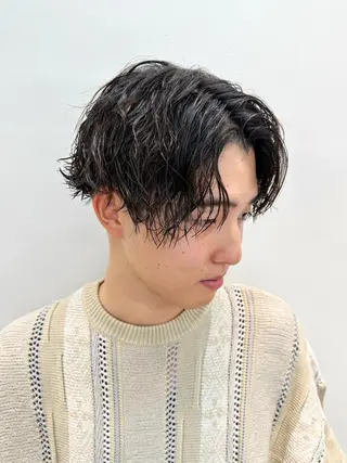 ショート パーマ メンズ メンズパーマ メンズ特化ryoのヘアスタイル