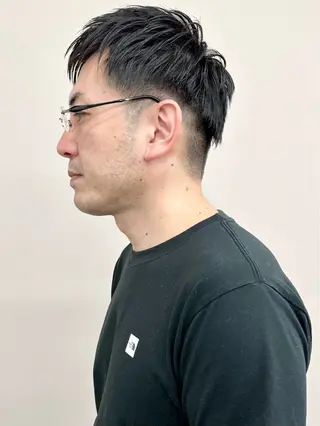 ショート メンズ ボブ/ゆるふわ ボブパーマ/とういのヘアスタイル