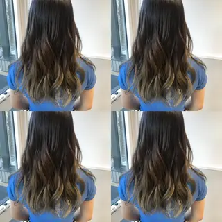 ロング カラー 小栗 麻衣のヘアスタイル