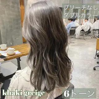 セミロング カラー 透明感カラー🌿 グレージュ🐺陽介のヘアスタイル