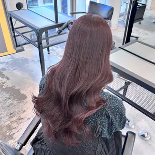 セミロング カラー ヘアアレンジ 🎀モテ暖色× エクステ🎀あかりのヘアスタイル