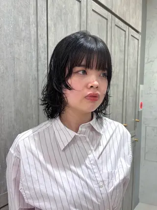 ショート パーマ かどた はるなのヘアスタイル