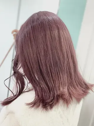 セミロング 原 千景のヘアスタイル
